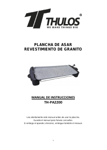 Handleiding Thulos TH-PA2200 Bakplaat