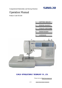 Manual Sinojo ES1300 Sewing Machine