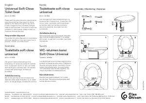 Manual Clas Ohlson 41-1652 Toilet Seat