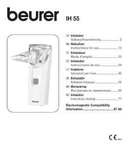 Manual Beurer IH 55 Inhaler