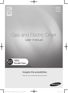 Manual Samsung DV422EWHDWR/AC Dryer