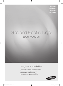 Manual Samsung DV218AEW Dryer