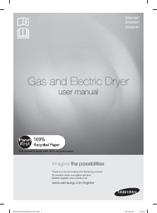 Mode d’emploi Samsung DV221AEG/XAC Sèche-linge