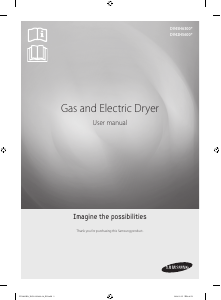 Mode d’emploi Samsung DV42H5600EW/A3 Sèche-linge