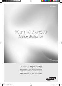 Mode d’emploi Samsung SMH5165STG Micro-onde