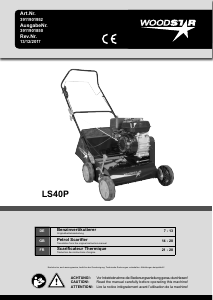 Manual Scheppach LS40P Lawn Raker