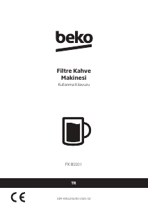 Kullanım kılavuzu BEKO FK 8110 I Kahve makinesi