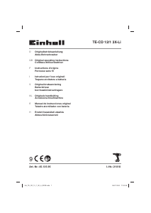 Bruksanvisning Einhell TE-CD 12/1 3X-Li Borrskruvdragare