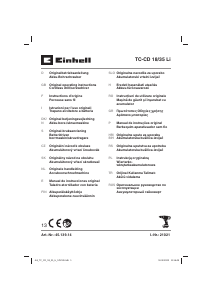 Mode d’emploi Einhell TC-CD 18/35 Li Perceuse visseuse