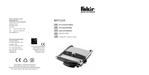 Bedienungsanleitung Fakir Matilda Kontaktgrill