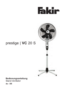Handleiding Fakir VC 20 S Prestige Ventilator