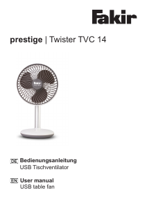 Handleiding Fakir TVC 14 Twister Prestige Ventilator