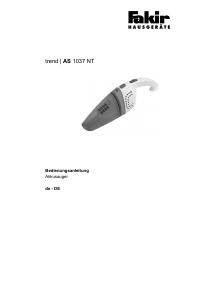 Manual Fakir AS 1037 NT Trend Handheld Vacuum