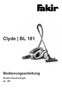 Handleiding Fakir BL 181 Clyde Stofzuiger