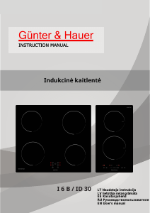 Rokasgrāmata Günther & Hauer ID 30 Plīts virsma