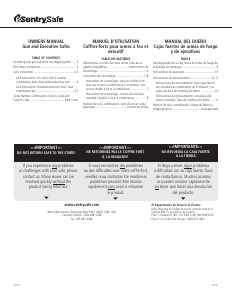 Handleiding SentrySafe EF4738E Kluis