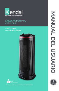 Manual de uso Kendal KPT-2068 Calefactor