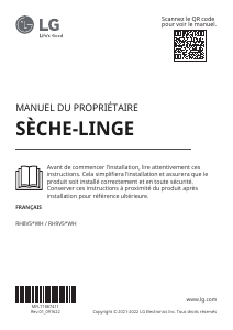 Mode d’emploi LG RH9V50WH Sèche-linge