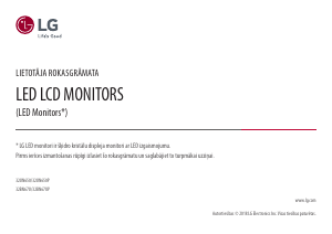 Rokasgrāmata LG 32UN650P-W Gaismas diožu monitors