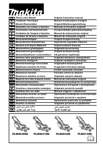 Rokasgrāmata Makita PLM4630N2 Zāles pļāvējs