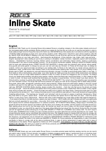 Manual Roces 1992 Inline Skates