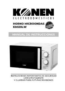 Manual de uso Konen KMI20LW Microondas