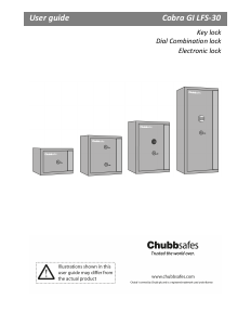 Handleiding Chubb Cobra M-50 Kluis