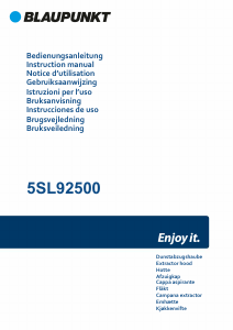 Bedienungsanleitung Blaupunkt 5SL 92500 Dunstabzugshaube