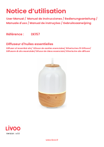 Manual de uso Livoo DE157 Difusor de aroma