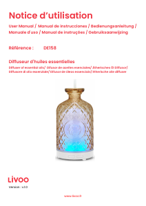 Manual de uso Livoo DE158 Difusor de aroma