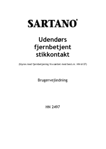 Brugsanvisning Sartano HN 2497 Smart stikkontakt