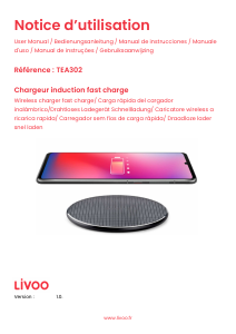 Manual Livoo TEA302 Wireless Charger