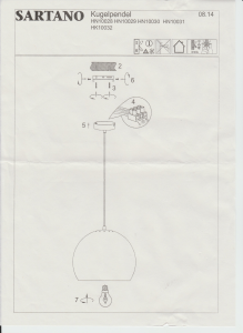 Bedienungsanleitung Sartano HN10028 Leuchte