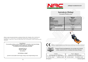 Instrukcja NAC WR55120 Kosiarka