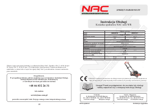 Instrukcja NAC WR656102 Kosiarka
