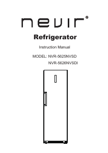 Manual Nevir NVR-5626NVSDI Refrigerator