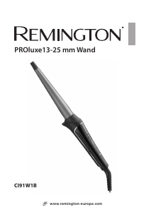Bruksanvisning Remington CI91W1B PROluxe Locktång