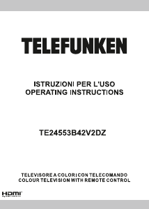 Manual Telefunken TE24553B42V2DZ LED Television