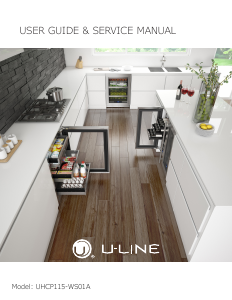 Manual U-Line UHCP115-WS01A Ice Cube Maker
