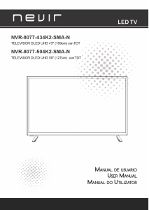 Manual Nevir NVR-8077-434K2S-SMA-N Televisor LED