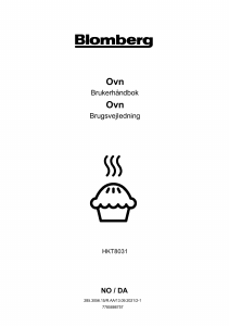 Brugsanvisning Blomberg HKT 8032 Komfur