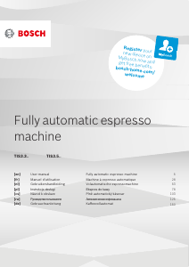 Manual Bosch TIS30321RWB Coffee Machine