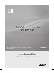 Manual Samsung VCJG08QH Vacuum Cleaner