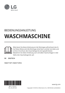 Bedienungsanleitung LG F6WV710P1 Waschmaschine