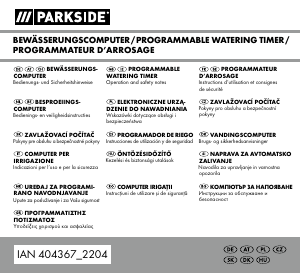 Manual Parkside IAN 404367 Programator pentru udat
