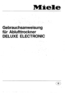 Bedienungsanleitung Miele T 354 Trockner