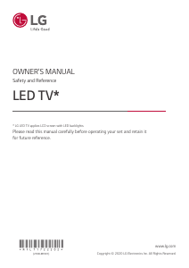 Handleiding LG 50US342H0ZC LED televisie