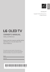 Manual LG OLED65C2SW OLED Television