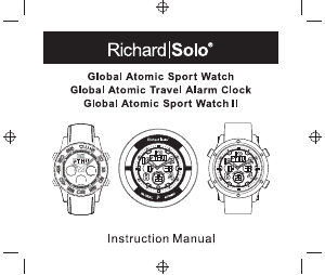 Bruksanvisning Richard Solo SC003 Global Atomic Sport Armbandsur