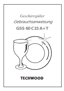 Bedienungsanleitung Techwood GSS 60 C15 A+ T Geschirrspüler